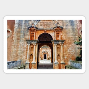 Entry into Greek Monastery Sticker